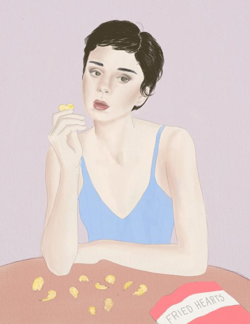 Illustration about eating desorder